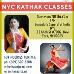 Archana Arts and the Consulate General of India Present: NYC Kathak Classes