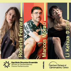 Equilibrio Dinamico Ensemble is the first Master’s programme in Italy in Contemporary Dance Performance, validated by the Northern School of Contemporary Dance. Intensive training in creation, performance, and touring with international choreographer