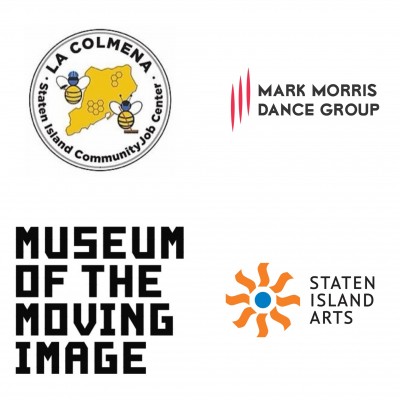 La Colmena Logo, Mark Morris Dance Group Logo, Museum of the Moving Image Logo, Staten Island Arts Logo 