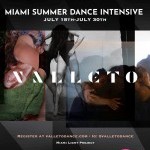 collage of photos of VALLETO dancers with written details about the intensive