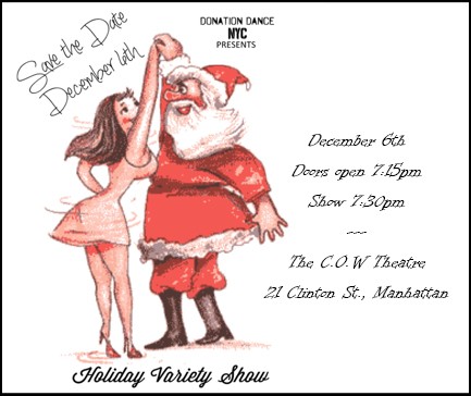 Seeking 1 female contemporary dancer for The Holiday Variety Show