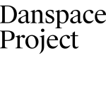 the words 'Danspace Project' written in black text inside of a white square