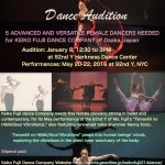 Keiko Fujii Dance Company Audition