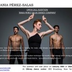 OPEN CALL AUDITION TANIA PEREZ SALAS