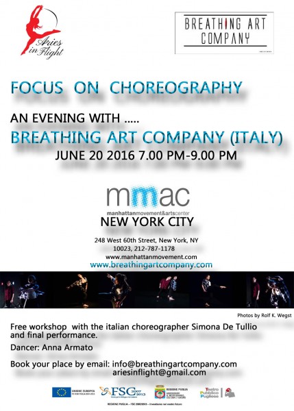 Free workshop with Breathing Art Company (Italy)