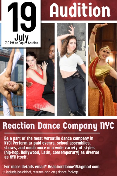 Reaction Dance Company NYC Needs New Members!