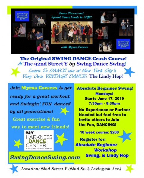 Have Fun Learn Swing Dance 92y Mon 7 17 19 8 19 19