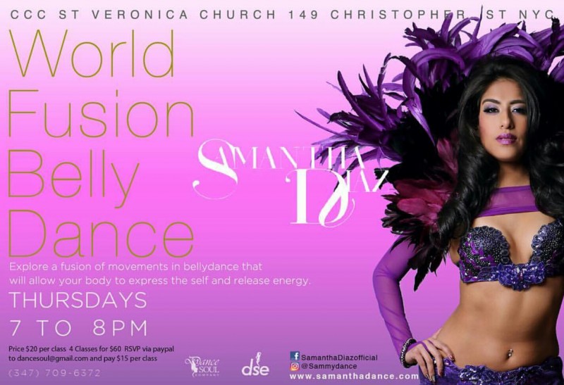 Weekly World Dance Fusion Belly Dance classes are back!