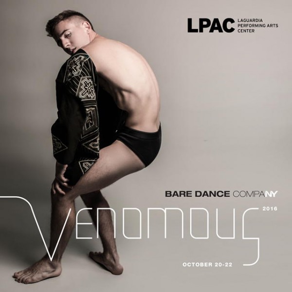 Male dancer contracting - Venomous at La Guardia Performing Arts Center Oct 20-22
