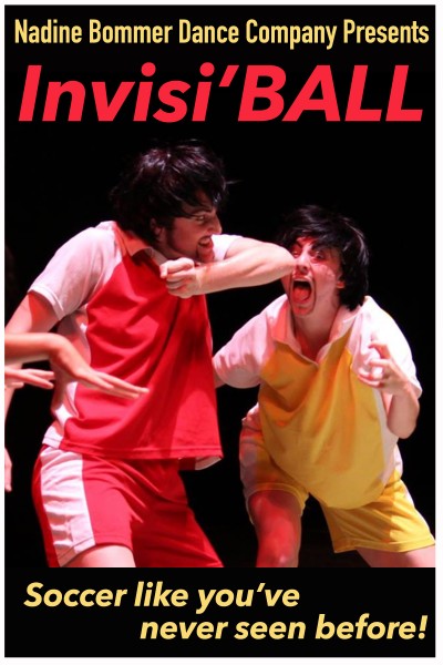 Invisi'BALL promotional image with red and white players fighting