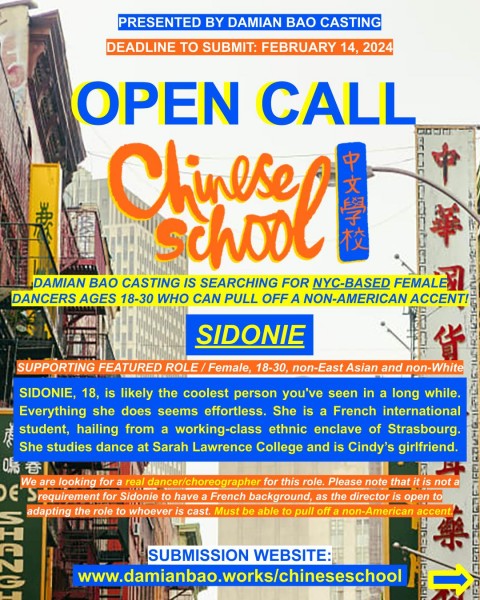Open Call Flyer for Sidonie