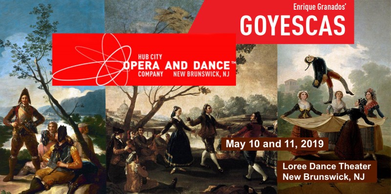 The image includes three paintings by Francisco Goya