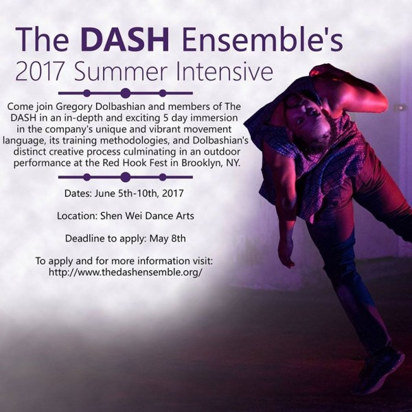 Poster for DASH Ensemble summer intensive