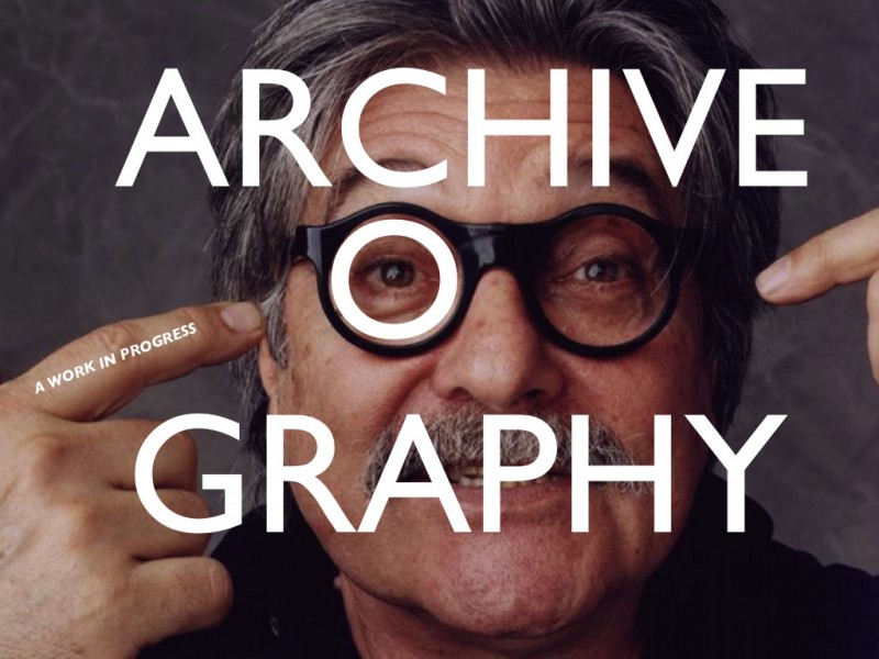 David Gordon "Live Archiveography"