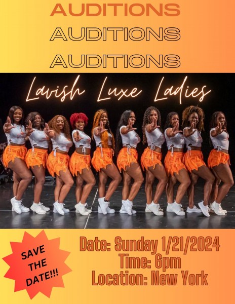 Lavish Luxe Ladies Auditions Sunday January 21st at 6pm