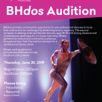 Bhdos audition flyer.