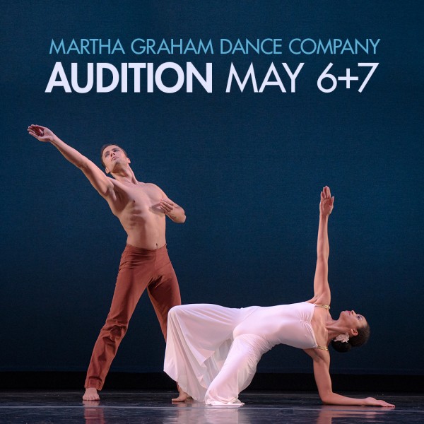 Two Martha Graham dancers performing Graham's 'Diversion of Angels'