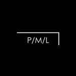 A logo with a black background and white text reading P/M/L