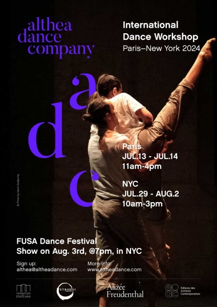 Althea Dance Company will be in New York for its 5-day annual workshop at the International House