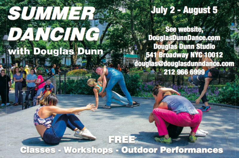 Douglas Dunn + Dancers in Washington Square Park, 2016