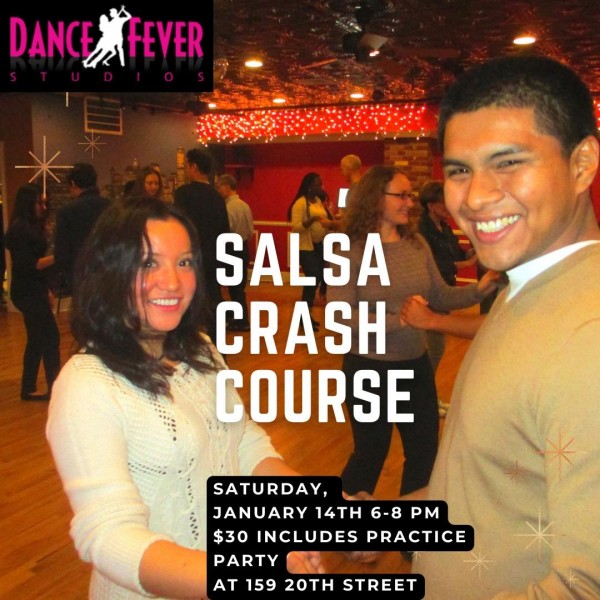 Salsa Crash Course in Brooklyn at Dance Fever Studios