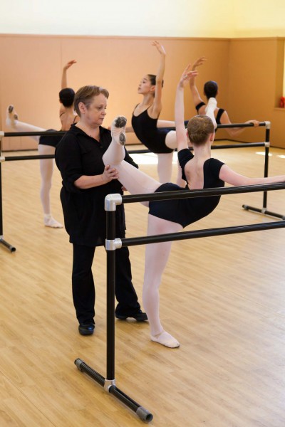 Bolshoi Ballet Academy pedagogue instructing a student