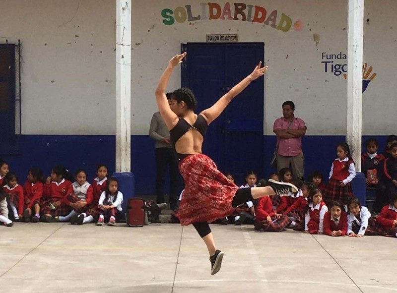 JUNTOS Dancer performing in Totonicapan, Guatemala