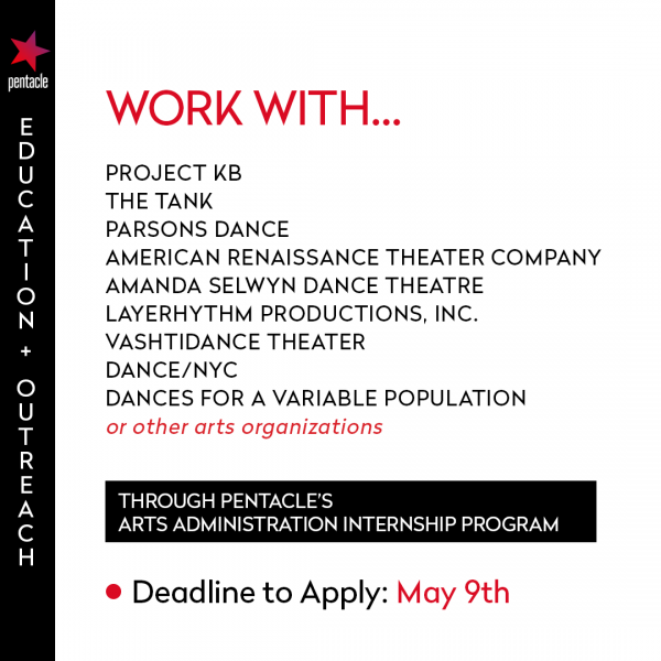 "WORK WITH... / Project KB / The Tank / Parsons Dance / American Renaissance Theater Company / Amanda Selwyn Dance Theater...."