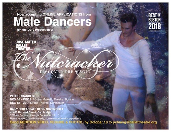 Seeking Male Dancers for The Nutcracker