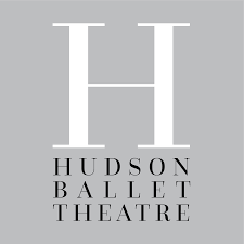 A grey square with a capital H in white font and the words "Hudson Ballet Theatre" in black font underneath.