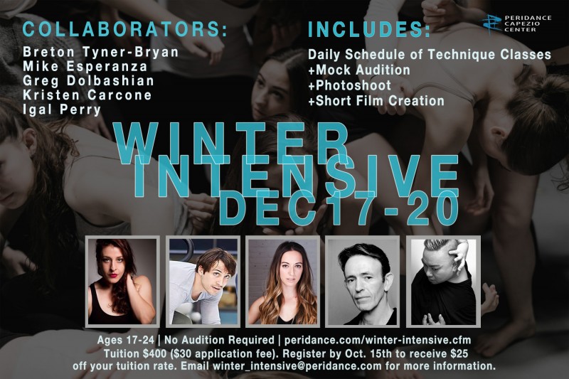 Peridance Capezio Center Winter Intensive 2018