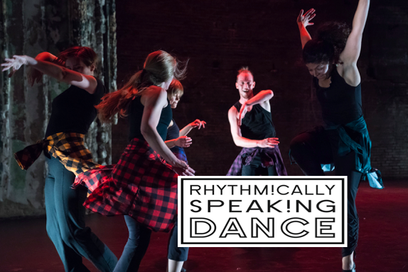 Dancers in plaid shirts grooving with company logo overlayed