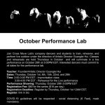 October Outdoor Performance Lab