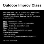 Cross Move Lab Outdoor Improv Class