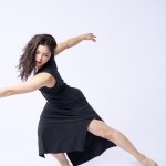 Dancer in black dress.