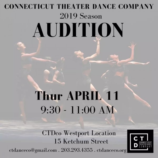 Audition Male & Female Dancers Ct Theater Dance Company | Dance/NYC