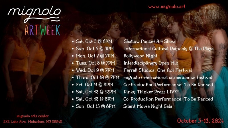 Mignolo ArtWeek schedule graphic