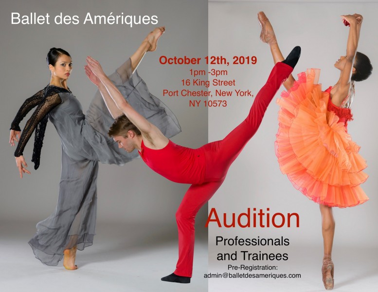 Ballet des Amériques - Audition Notice