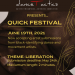 Virtual dance festival hosted by danceTactics.