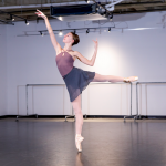 Company Dancer Gillian Worek in our studio at Bell Works