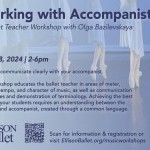 Promotional image for Working With Accompanists - A Ballet Teacher Workshop