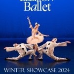 Promotional image for Winter Showcase with photo of professional students in Pas de Trois from Fairy Doll