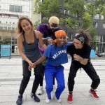 Dancers Unlimited company members rehearse outdoors at Downtown Brooklyn Rehearsal Residency