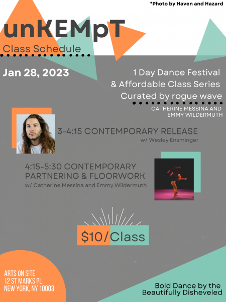 Open classes on January 28 - $10 at Arts on Site
