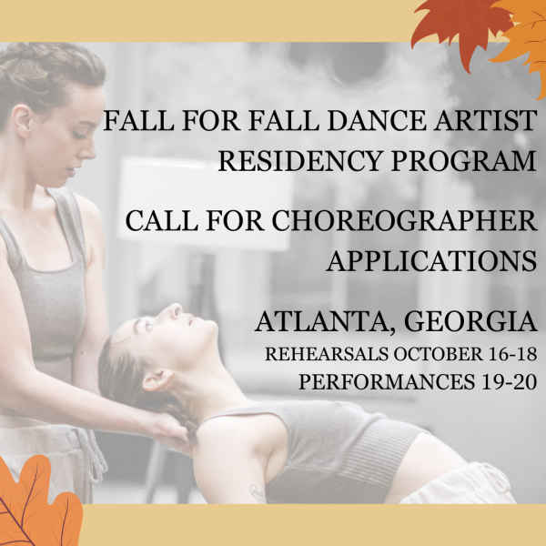 Apply to be a resident choreographer for a festival in Atlanta