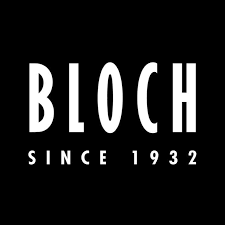 Bloch brand logo on black background