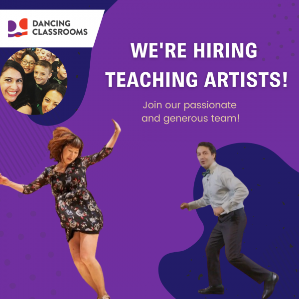 Apply to Become a Dancing Classroom Teaching Artist!