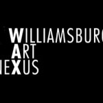 Logo of Williamsburg Art Nexus which spells out the name in white block letter on a black background