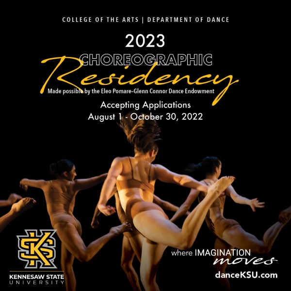  A Call for Choreographers for the Kennesaw State University's Choreographic Residency 