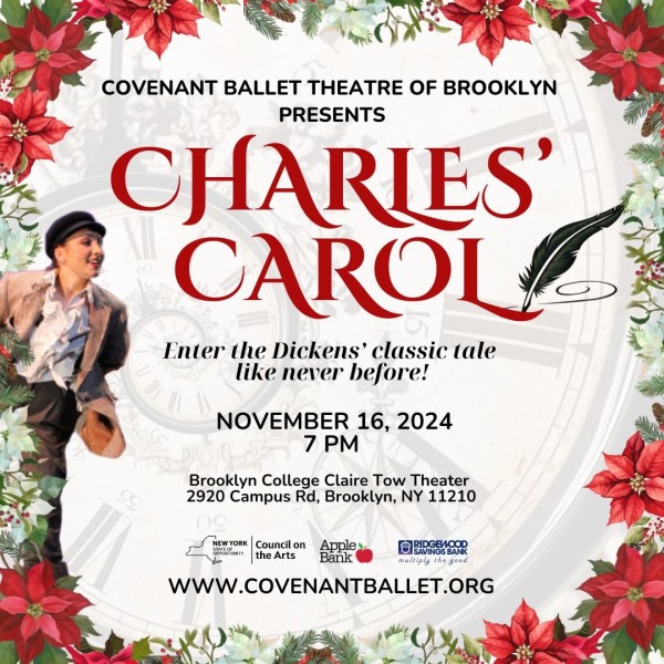 Covenant Ballet Theatre presents CHARLES' CAROL: Enter the Dickens classic like never before! November 16, 2024, 7PM